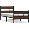 vidaXL Struttura letto senza materasso con testiera e pediera 80x200 cm