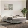 vidaXL Materasso a molle, grigio chiaro, 140X220X20 Cm, velluto Lumarko!