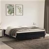 vidaXL Materasso a molle, nero, 160X220X20 Cm, velluto Lumarko!