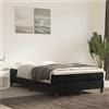 vidaXL Materasso a molle, Nero, 120X220X20 Cm, Velluto Lumarko!