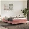 vidaXL Materasso a molle, rosa, 140X220X20 Cm, tessuto Lumarko!