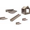 Kerbl Kletterwand Monte Baldo (Last max 10kg, 6-teilig platzsparend) taupe 80920
