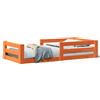 vidaXL Letto in legno massiccio senza materasso cera marrone 80x200 cm legno di pino