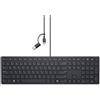 DELL Dell | Tastiera di collaborazione | KB525C | Tastiera | Cablata | Ucraino (QWERTY) | Nero | USB-C