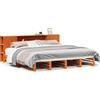 vidaXL Letto in legno massiccio senza materasso marrone cera 200x200 legno massiccio