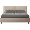 ITYHOME - Letto contenitore imbottito 160x210 Pelle finta tortora Antea
