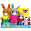 Jemini Trotro e Famiglia peluche marrone