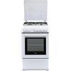 De'Longhi DL554EW Cucina Cucina freestanding Piano cottura elettrico a gas Bianco A