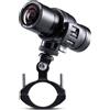 Midland BIKE GUARDIAN PRO, Dash Cam e Action Cam Moto, Videocamera con Risoluzione 2K, Scocca in Alluminio Resistente all'Acqua, Streaming Live via App, Ideale per Moto e Attività Outdoor, Nero