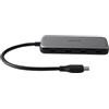 Deltaco USBC-HUB204 hub di interfaccia USB Type-C 5000 Mbit/s grigio (USBC-HUB204)