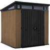 KETER Pent Signature Casetta da giardino 7x7, 216 x 226 x 216 cm, marrone KETER 259817