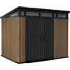 KETER Pent Signature Casetta da giardino 9x7, 279 x 226 x 216 cm, marrone KETER 259821