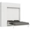 ITAMOBY - Letto matrimoniale a scomparsa 160 Kentaro con mobili bianco frassino