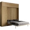 ITAMOBY - Letto matrimoniale a scomparsa 160 Kentaro con mobili quercia natura