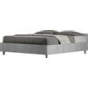 ITYHOME - Letto senza rete 160x190 cemento Nuamo
