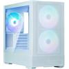 Zalman case P30 AIR White / miniT / 3x140mm fan ARGB / USB 3.0 / USB-C / vetro temperato / pannello a rete / bianco