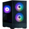 Zalman case P30 AIR Black / miniT / 3x140mm ventola ARGB / USB 3.0 / USB-C / vetro temperato / pannello a rete / nero