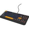 Genesis Tastiera Genesis GENESIS THOR 230 TKL Gaming USB + RF Wireless + Bluetooth QWERTY Nero, Blu, Grigio, Arancione