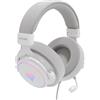 Genesis GENESIS Neon 764 Cuffia cablata Head-band Gaming USB Type-A Bianco