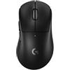 Logitech G PRO X SUPERLIGHT 2 DEX - Mouse - ergonomico - per destrorsi - ottico - 5 pulsanti - wireless, con cavo