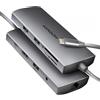 AXAGON Axagon HMC-8HLSA dock/replicatore di porte per computer portatili USB 3.2 Gen 1 (3.1 Gen 1) cablato Type-C Grigio