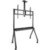 TOOQ FS20208M-B - Supporto da pavimento iSTAR con rotelle per schermi da 55" a 100", nero