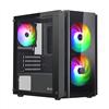 NUWO Blitz R28 Case PC MicroATX MiniITX con 3 Ventole FRGB e Vetro Temperato