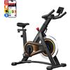 JASPORT A3 ergometro - cyclette silenziosa per allenamento di resistenza con supporto tablet e seduta comoda, ideale per casa