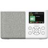Kenwood CR-M33DAB-W - Radio portatile Dab+ con Bluetooth, batteria ricaricabile agli ioni di litio integrata e display a colori da 6,1 cm, porta di ricarica USB-C, uscita cuffie (stereo), colore bianco.