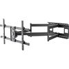 Goobay 71197 Pro Wide Range TV wall mount Pro FULLMOTION (XL), nero - supporto per televisori da 43 a 90 pollici (109 - 229 cm), max. 80 kg, estensibile fino a 104,5 cm, completamente collaudato