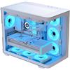 AeroCool Geh Midi P500C-G-WT-V1 o.N. Full Tempered Glas (Wh)