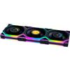 Lian Li UNI FAN SL Wireless LCD 120 Reverse Blade Custodia per computer 12 cm Nero 3 pz