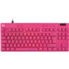 Logitech G 920-013251 tastiera Gaming USB QWERTY Rosa Nordico