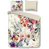 Muller Textil Descanso Bettbezug "fiori" - naturfarben - (200x200/220 cm) - Biologisch Baumwolle satin