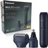 Panasonic Xshape Junior Multishape Sistema Modulare ER-CBL1, ER-CNT1 & ER-CSF1 Set, Rasoio A 3 Lame, Testina Per Naso, Orecchie E Viso, Batteria Ricaricabile Ioni Di Litio