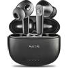 Ngs Artica Hush Auricolari Wireless Bluetooth 5.3 In-Ear Nero ANC ENC 28h Batteria