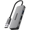 Sitecom CN-5007 Hub di interfaccia USB 3.2 Gen 1 (3.1 Gen 1) Type-A 5000 Mbps Nero, Grigio