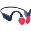 Leotec Auricolari sportivi senza fili a conduzione ossea leotec osea kuri/ con microfono/ bluetooth/ blu e rosso