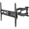 Goobay 71199 Supporto a parete per TV Basic FULLMOTION (L), nero - supporto per TV da 37 a 80 pollici (94 - 203 cm), max. 45 kg, completamente mobile (girevole e inclinabile)