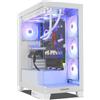 NOX Alloggiamento ATX semi-tower Nox-Xtreme NXHUMMERGLOCKWH Bianco