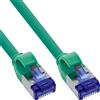 InLine Cavo patch InLine® Slim, Cat.6A, S/FTP, TPE (LSZH) flessibile, PoE, verde, 25 m
