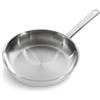 B+K BK Bright Padella in acciaio inox da 24 cm, adatta all'induzione, esterno lucido, manico Stay Cool, lavabile in lavastoviglie, argento