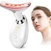ANLAN Massaggiatore facciale contro le rughe, con 3 modalità, dispositivo facciale di 45℃ V Face Beauty Meter per il rafforzamento e il sollevamento della pelle Massaggio facciale EMS per donne e uomini