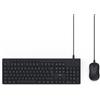 hama 00173054 hama CKM-200 set tastiera e mouse cablato nero