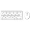 Hama Multi-Device-Tastatur-Maus-Set WKM-500 kabellos klein Weiss QWERTZ (00173062)