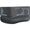 Hama Multi-Device-Tastatur WK-900 Ergo kabellos geteilt LED SW QWERTZ (00173071)