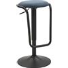 Mauro Ferretti Sgabello Destiny Ø 41x61-83 cm nero blu navy