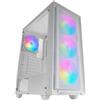 Mars Gaming MC-AIR ATX Caso di gioco 4x FRGB 12cm Ventole anteriore Mesh Vetro temperato Bianco