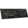 Logickeyboard LKB-LPWB-A2M-DE - Volle Größe (100%) - Kabelgebunden - USB - Scherenschalter - QWERTZ - Schwarz