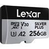 Lexar Scheda microSDXC LEXAR Silver Plus UHS-1 da 256 GB R205/W150 V30